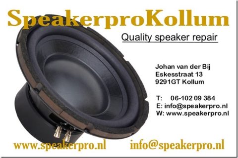 Verkeerd bros Email schrijven luidspreker reparatie | speaker repair | speakerrepair | refoamen | reconen  | refoam | recone | ferrofluid | SpeakerproKollum SpeakerproKollum